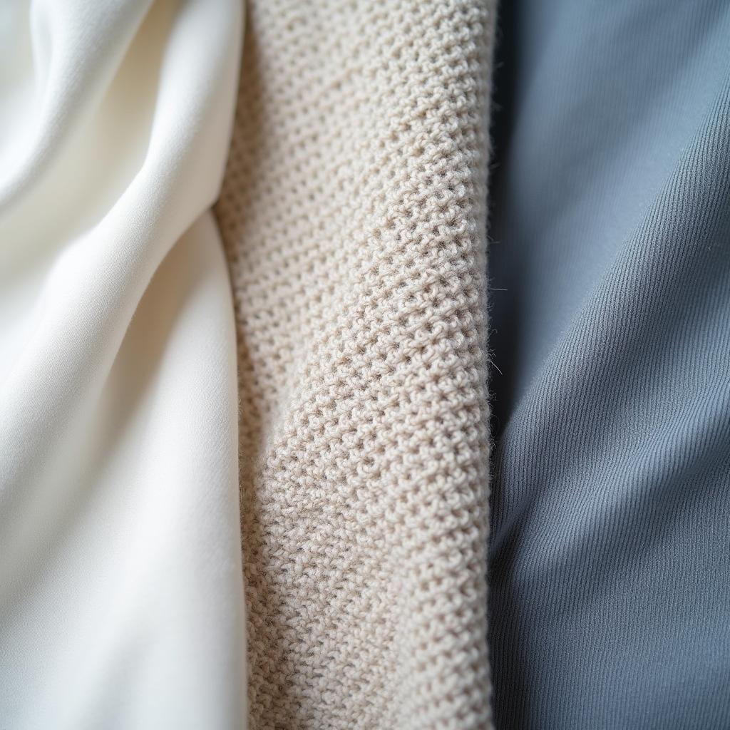 Cận cảnh các loại vải thun phổ biến như thun cotton, thun cá sấu và thun lạnh để phân biệt chất liệu và cấu trúc dệt
