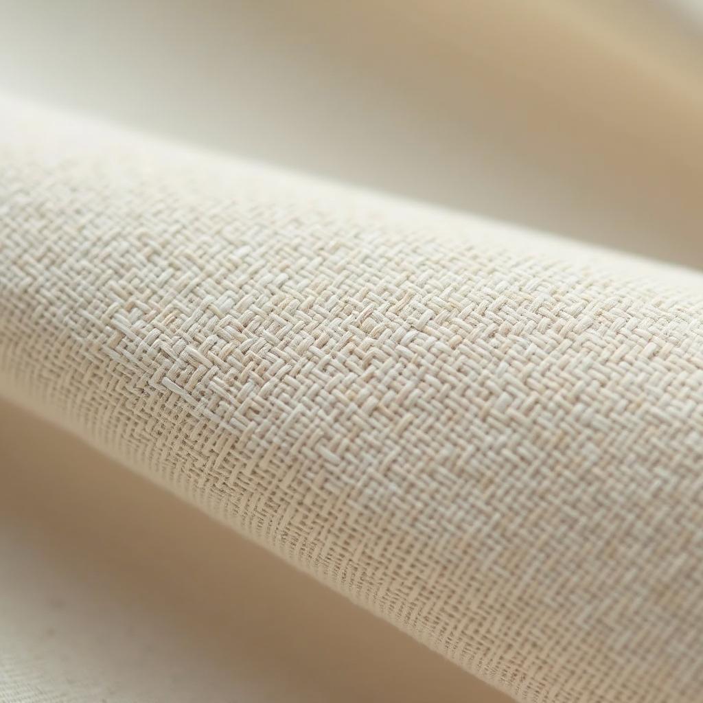 Cận cảnh bề mặt vải bố canvas cho thấy kết cấu sợi dệt dày dặn, chắc chắn và đặc trưng của chất liệu.