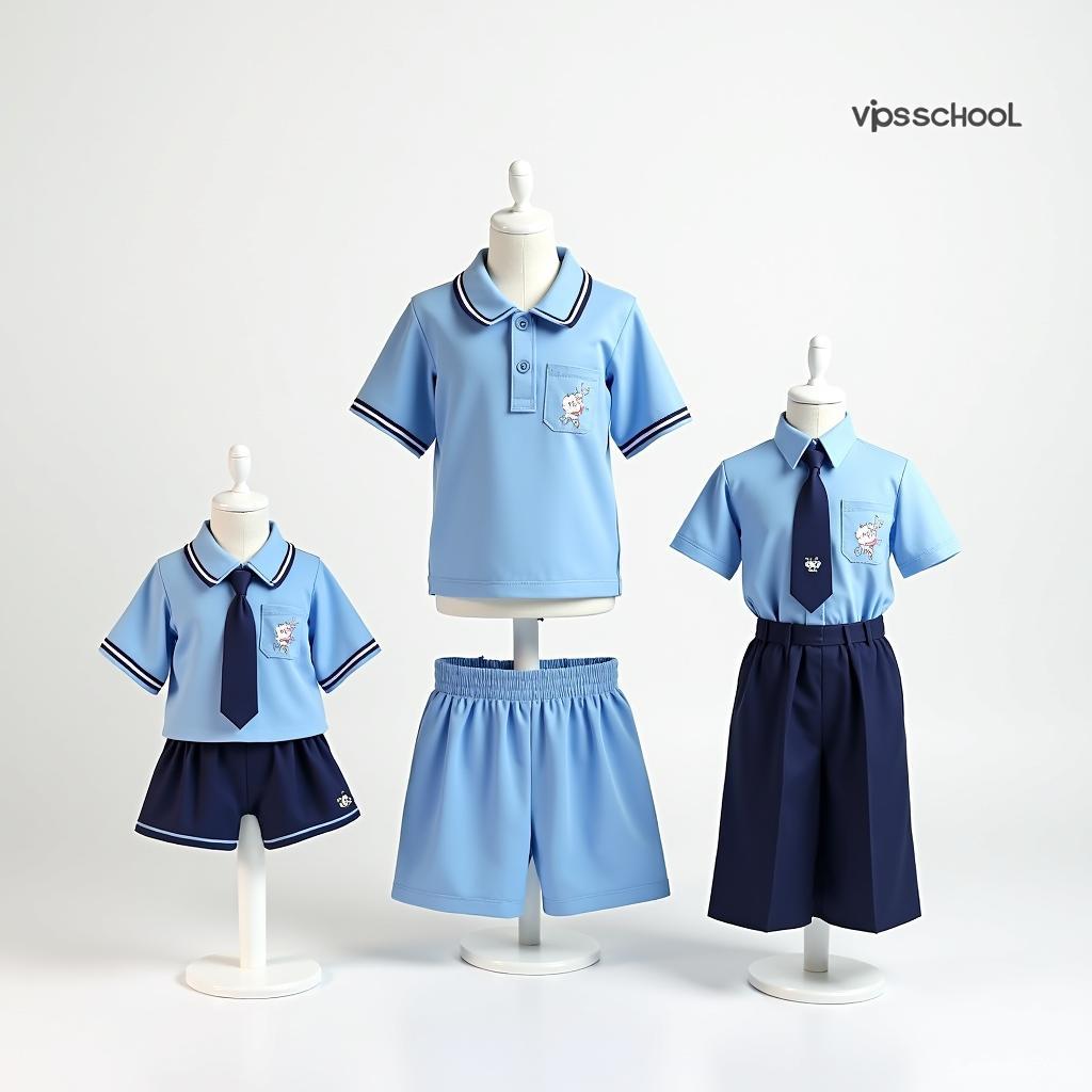 Bộ sưu tập mẫu đồng phục Vinschool chính thức dành cho học sinh các cấp học mầm non, tiểu học, và trung học