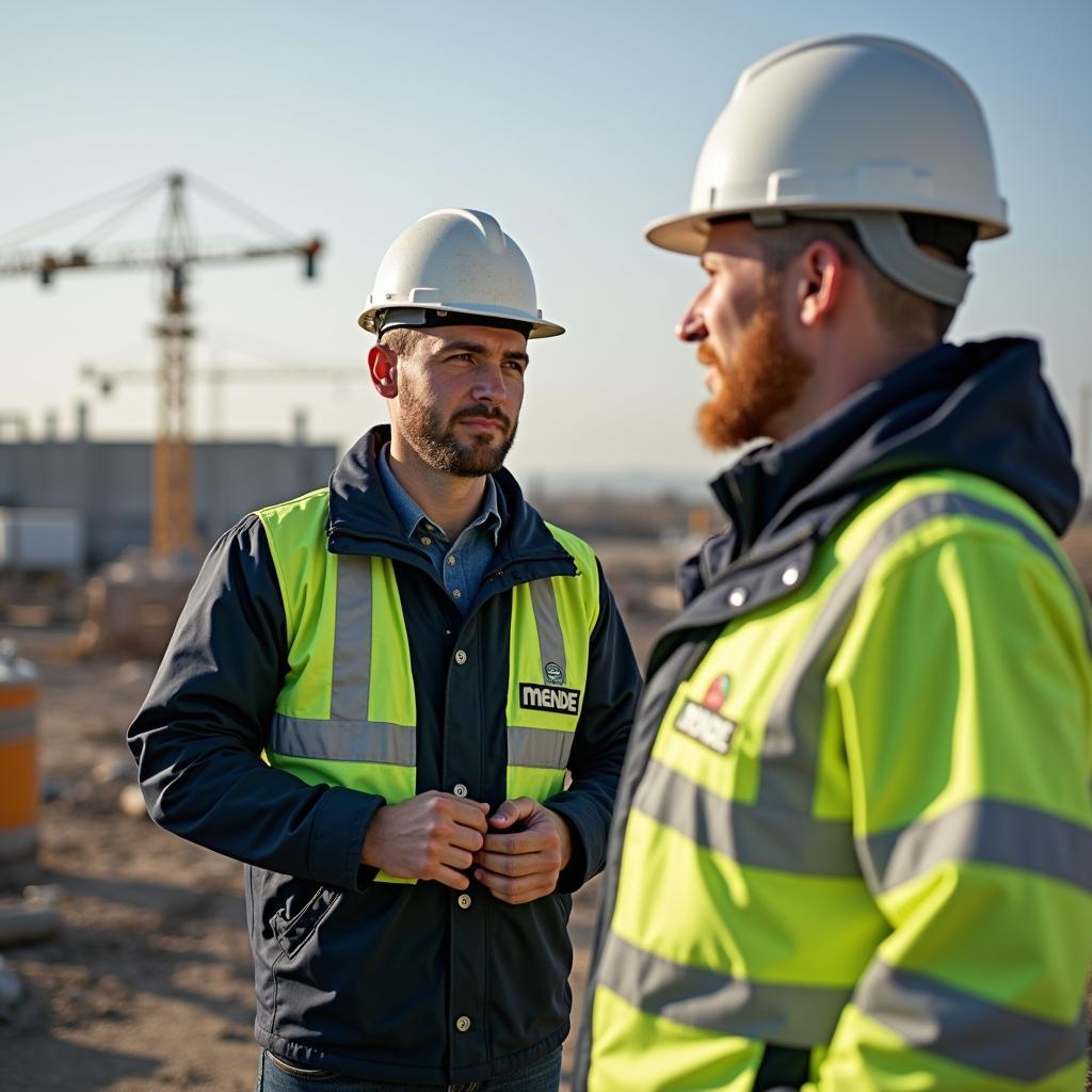 Đồng phục bảo hộ Mende cho kỹ sư công trình, thiết kế chuyên nghiệp