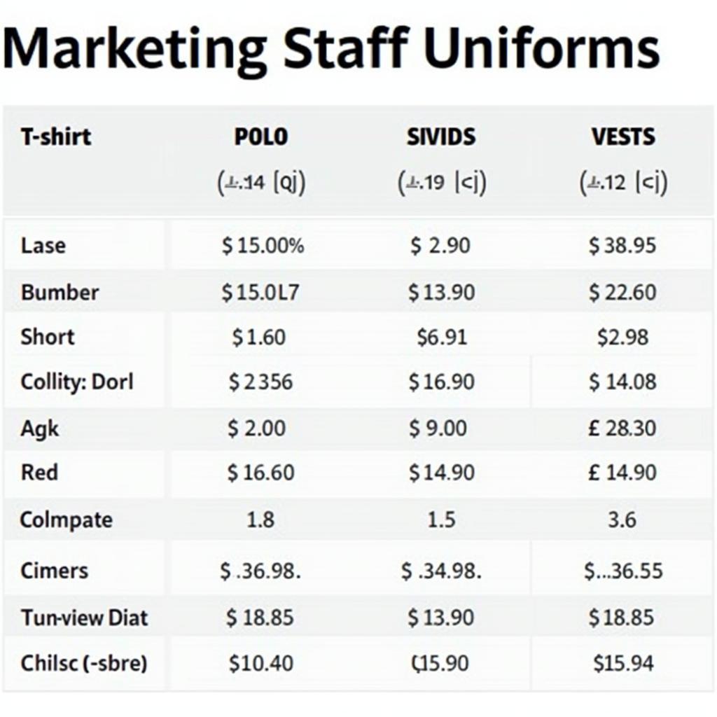 Bảng báo giá chi tiết đồng phục nhân viên marketing tại MenDe