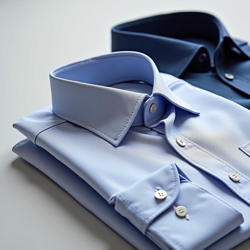 Đồng phục áo sơ mi nhân viên marketing do MenDe sản xuất thực tế