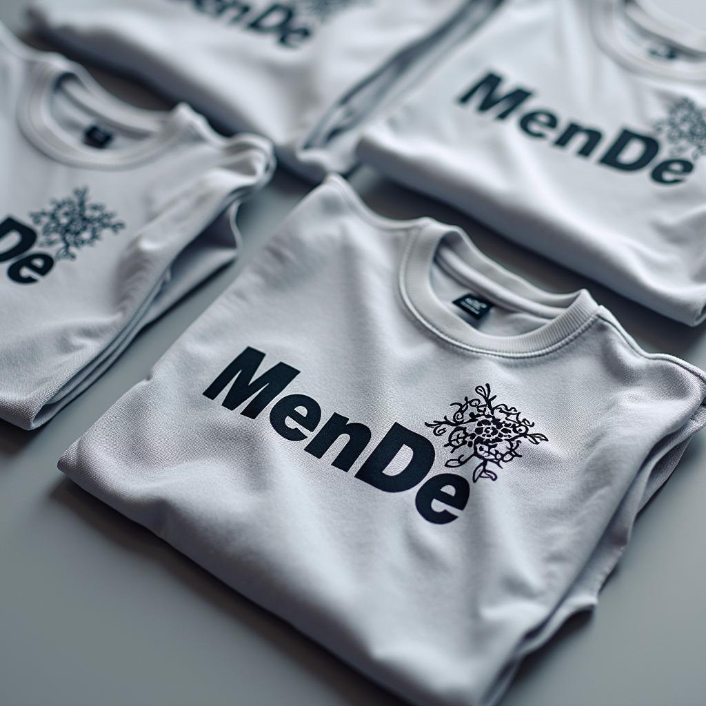 Đồng phục áo thun nhân viên marketing do MenDe sản xuất thực tế