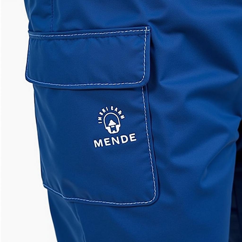 Dong phuc trang trai bo sua Mende, mau xanh duong, ao quan roi